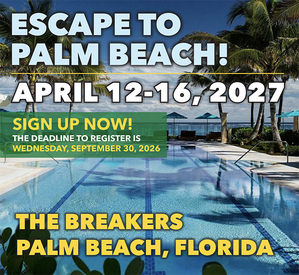 Palm Beach: April 12-16, 2027