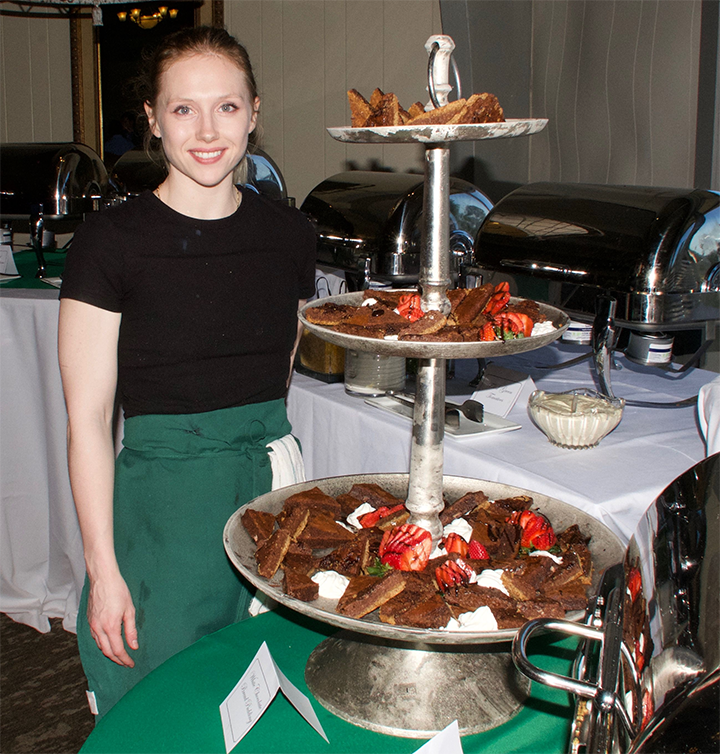 Alumna Camille McKenna, who grew up cooking, continues to share her talents with guests at Northwood Country Club.