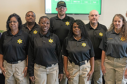 Seven adult detention officers from the Lauderdale County Sheriff's Department received their certificates after completing 96 hours in the Adult Detention Officer Training Program at Meridian Community College.