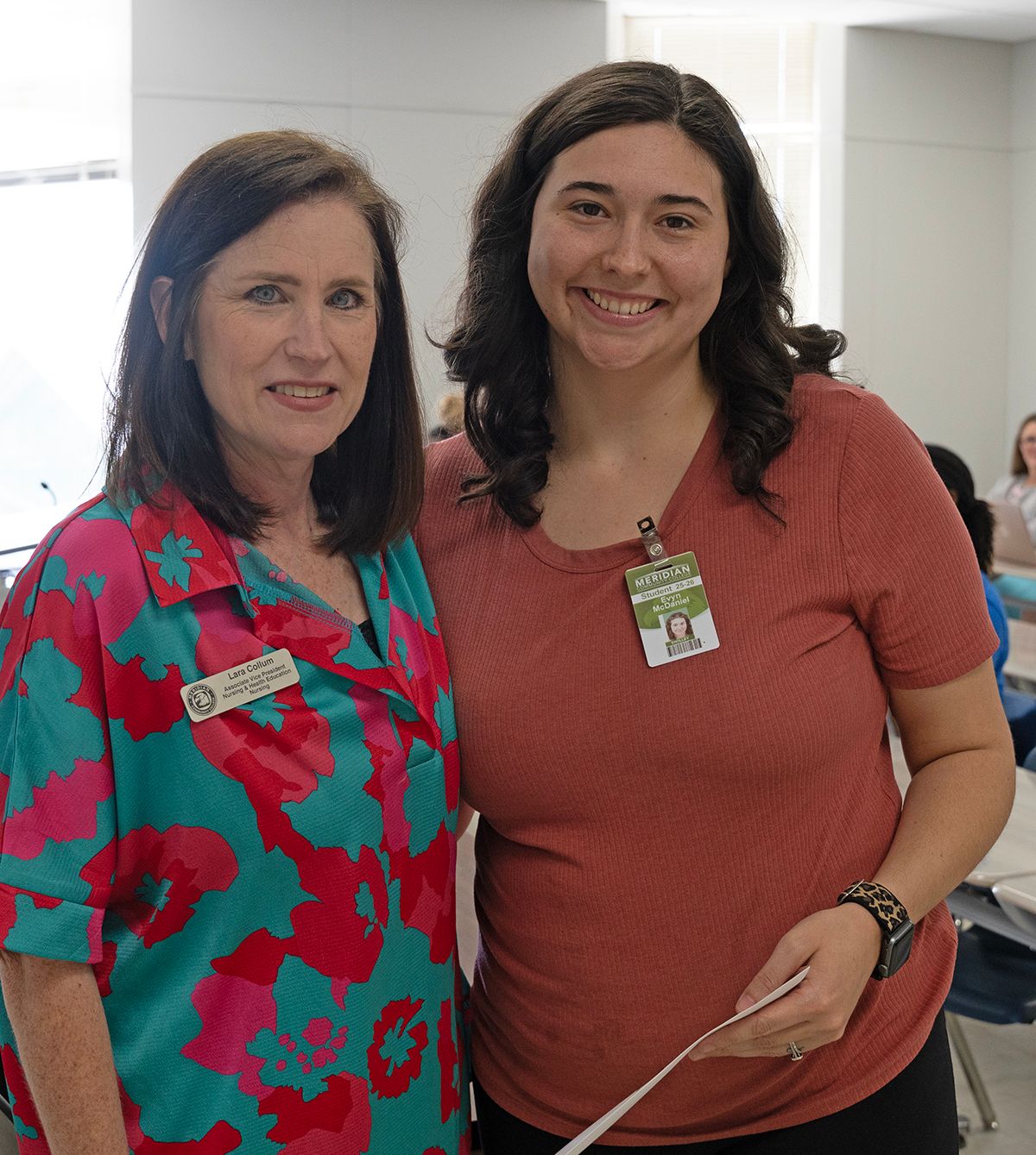 Dr. Laura Collum and Evyn McDaniel