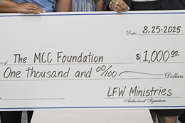 With a mission of helping single parents get back on their feet, LFW Ministries Inc. has donated a $1,000 scholarship to the Meridian Community College Foundation.