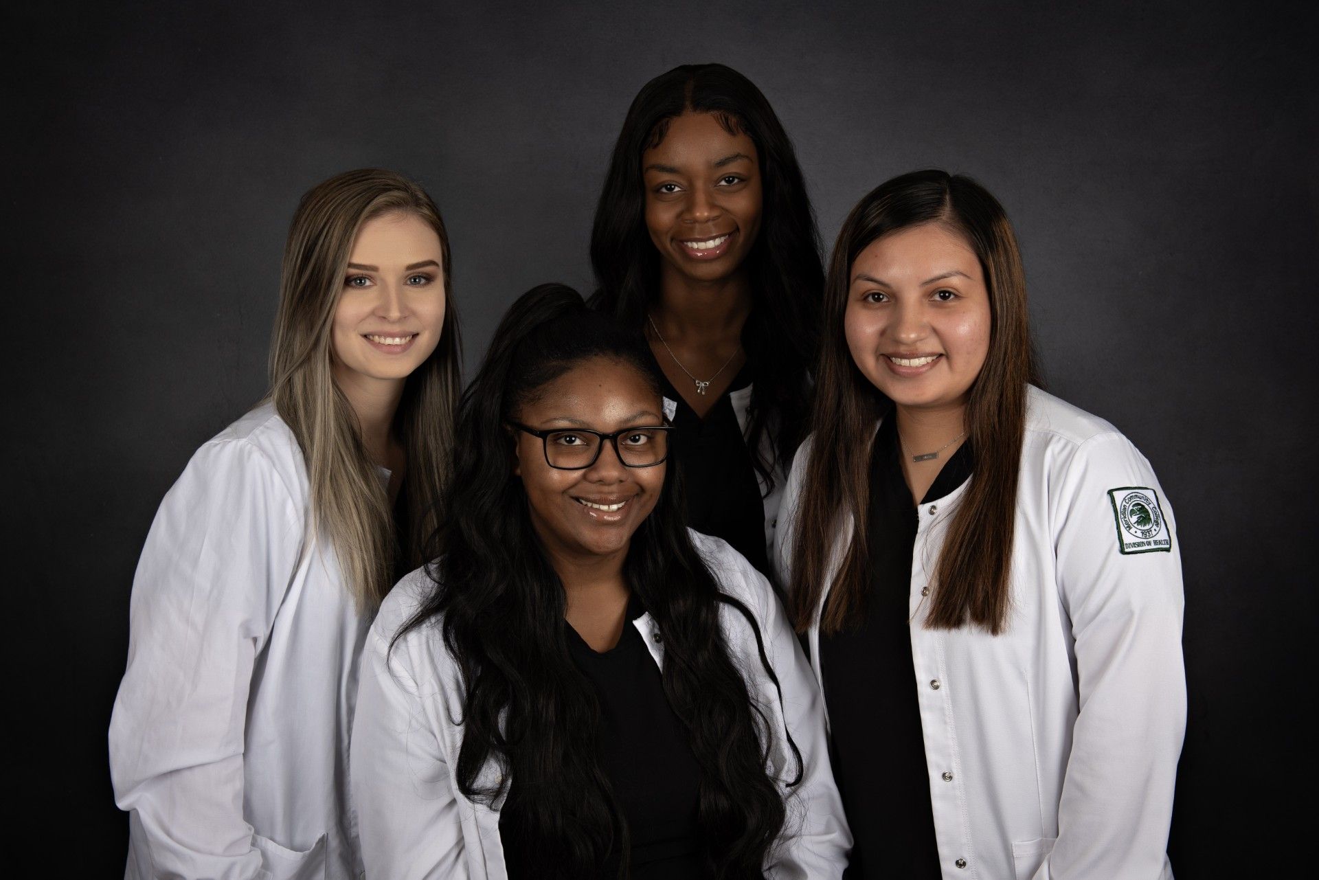 Medical Assisting Technology Program Class of 2024 members are, from left, Kasandra Jackson, Arteshia Fortner, Sh'Carla McLaughlin, and Teara Phillips.  