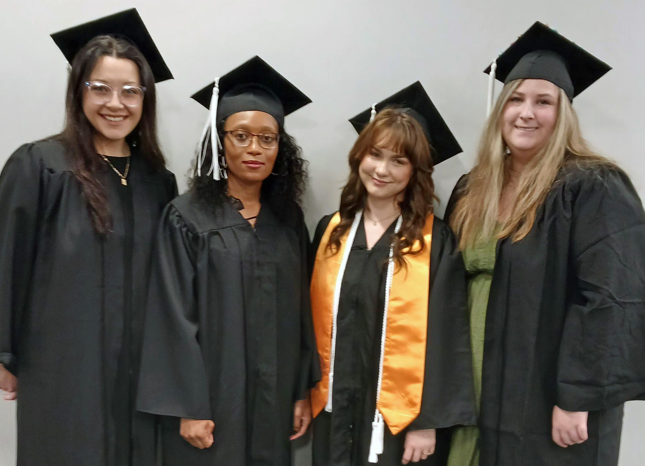 MLT Class of 2026 grads MLT Class of 2026 grads include Shayla Long, left, Precious Jenkins, Bailey More, and Haley Coody. The students achieved a 100 percent pass rate on their national board of certification exam.