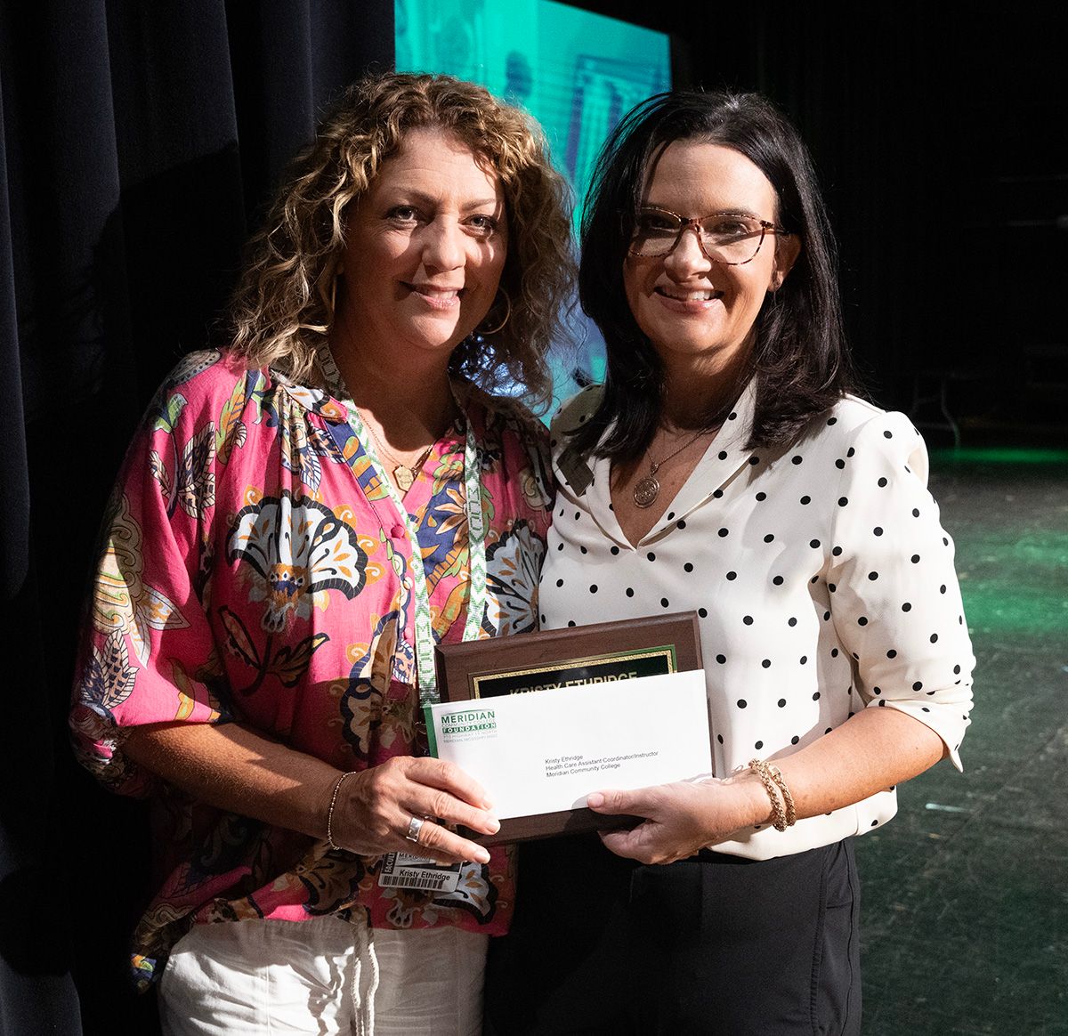 Kristy Ethrdige and Dr. Leia Hill