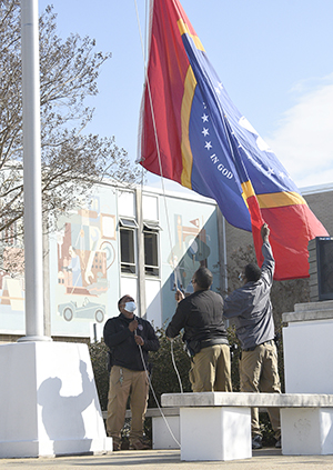 Flag is raised at MCC