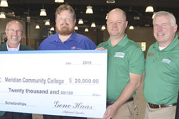 The Precision Machining and Manufacturing Program at Meridian Community college received a post-secondary grant of $20,000 from the Gene Haas Foundation.