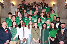 Meridian Community College students, faculty, and staff members got into legislative action by visiting Mississippi solons during the College’s Capitol Day.