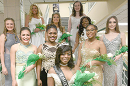 Homecoming Court - Freshman and Sophomore Maids and Homecoming Queen.