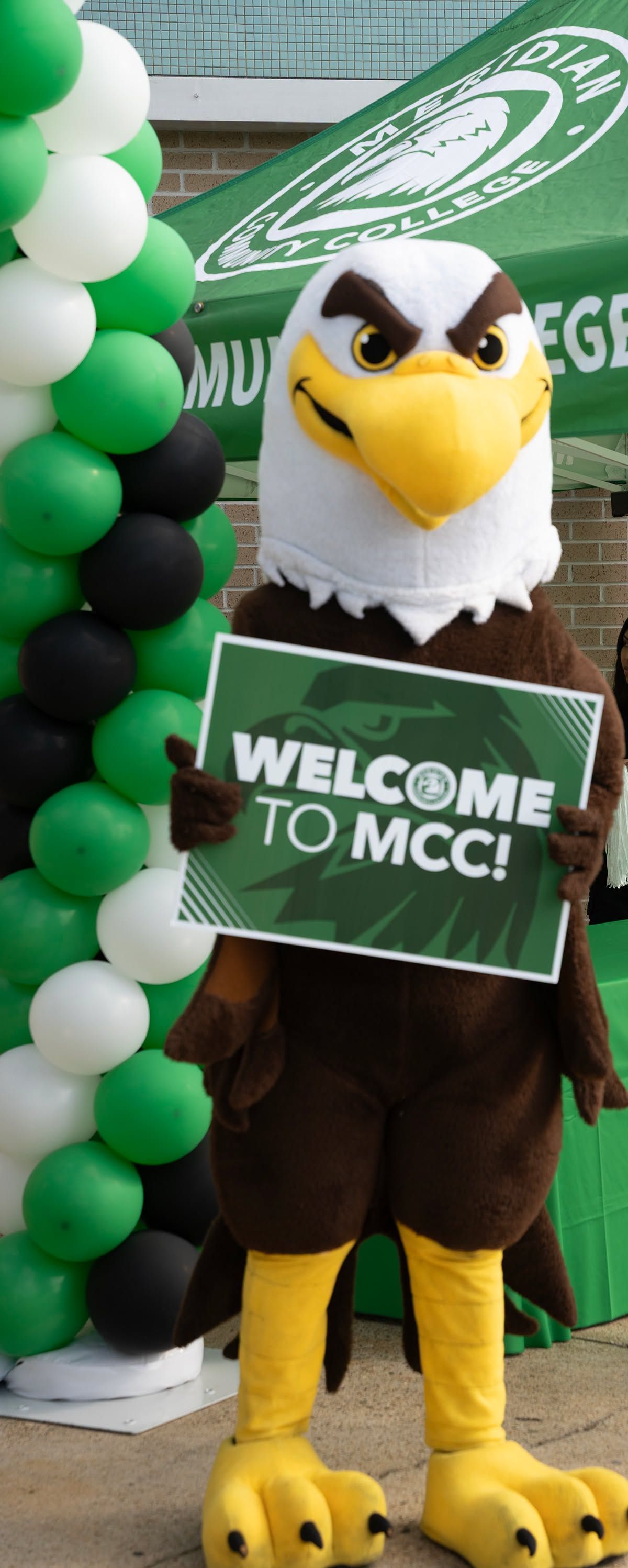 MCC's mascot, Victor the Eagle.