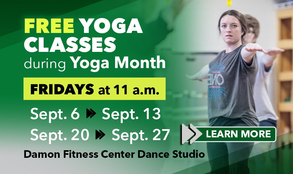 Free Yoga Classes every Friday in September